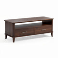 Wooden TV stand with storage drawers for living room 120 x 40 x 50cm
